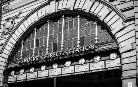 Under the Flinders Street&nbsp;Clocks